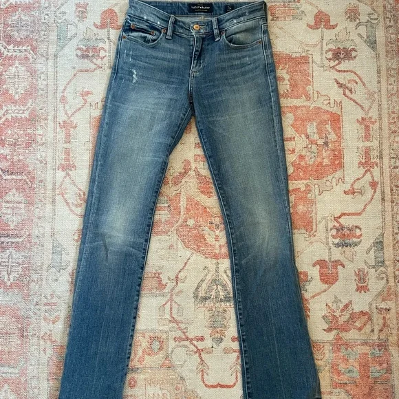 Jean Lucky Brand Femme Coupe Boot Taille 0/25 - Délavé Foncé - Occasion Très Bon état